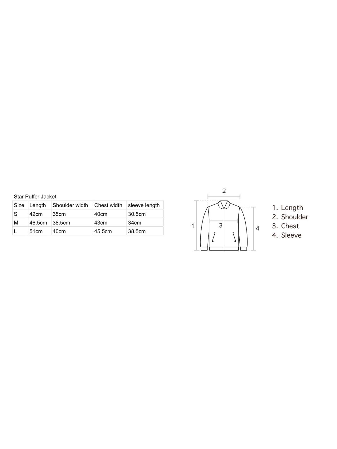 Black Star Puffer Jacket